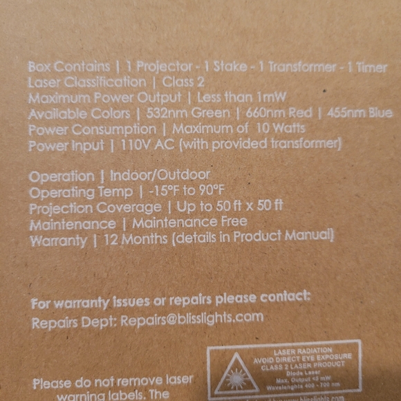 Blisslight Sprightsmart Laser Projector - Picture 6 of 7